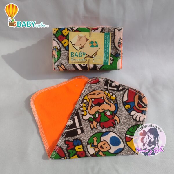 Liners Algodón Mario (10 pz)