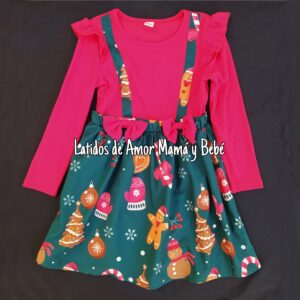 Vestido Navidad rojo T3